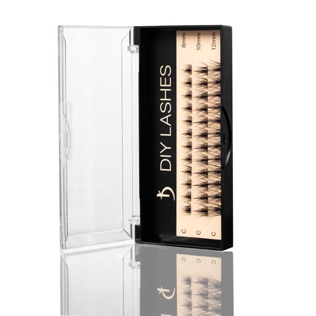 Накладні вії DIY LASHES 05A C 0,07 (8 mm, 10 mm, 12 mm)