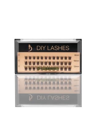 Накладные ресницы DIY LASHES 06A C 0,07 (8 mm, 10 mm, 12 mm)