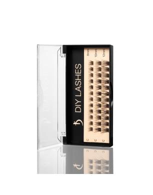 Накладные ресницы DIY LASHES 06A C 0,07 (8 mm, 10 mm, 12 mm)