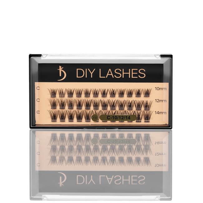 Накладні вії DIY LASHES 06B C 0,07 (10 mm, 12 mm, 14 mm)