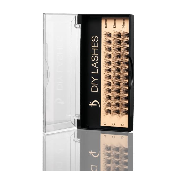 Накладні вії DIY LASHES 06B C 0,07 (10 mm, 12 mm, 14 mm)
