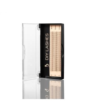 Накладные ресницы DIY LASHES 08A C 0,07 (8 mm, 10 mm, 12 mm)