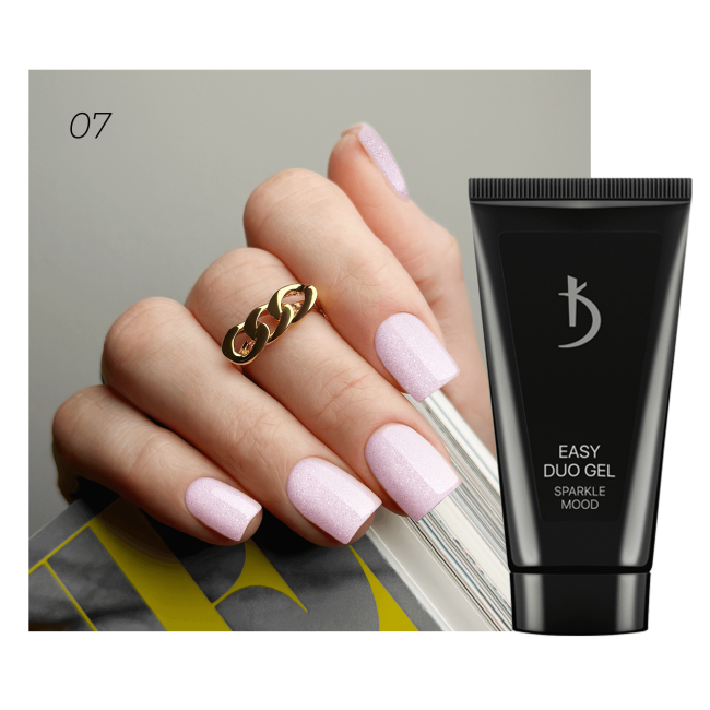 Профессиональная акрилово-гелевая система Easy Duo Gel «Sparkle mood» №07, 30 г