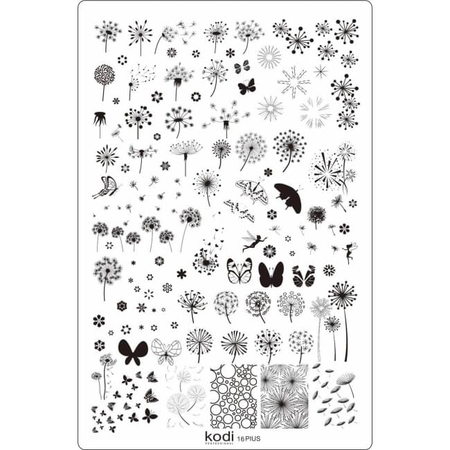 Пластина для стемпінгу Plus size №16 (9,5х14,5 см)