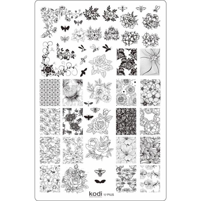 Пластина для стемпінгу Plus size №17 (9,5х14,5 см)