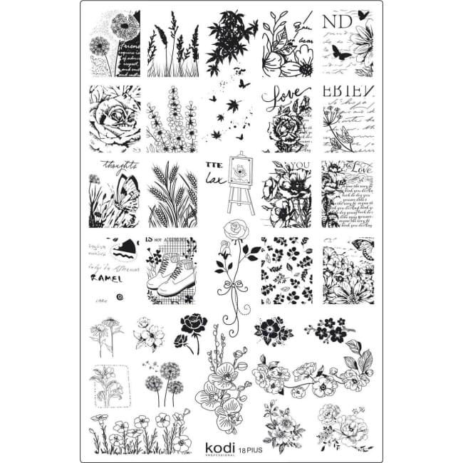 Пластина для стемпинга Plus size №18 (9,5х14,5 см)