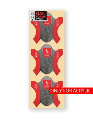 Формы для моделирования ногтей акрилом 300 шт/уп