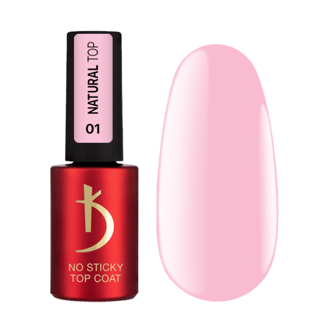 Верхнее покрытие для гель-лака без дисперсионного слоя, 7 мл - Natural Top 1, No Sticky Top Coat Kodi professional