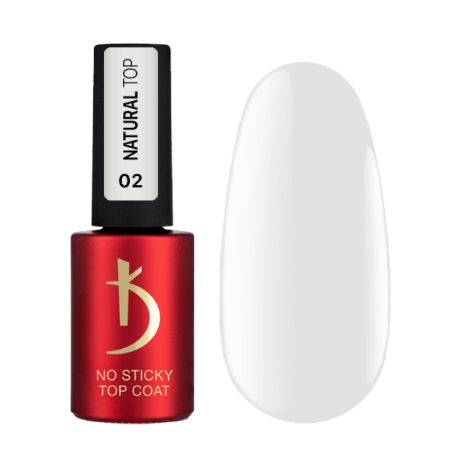 Верхнее покрытие для гель-лака без дисперсионного слоя, 7 мл - Natural Top 2, No Sticky Top Coat Kodi professional