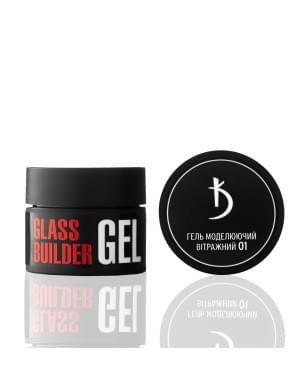 Витражный моделирующий гель Glass Builder Gel №01, 12 мл