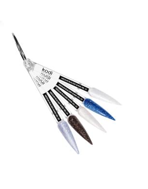 Палитра Моделирующих гелей Medium builder shine gel, стилет (5 типс)