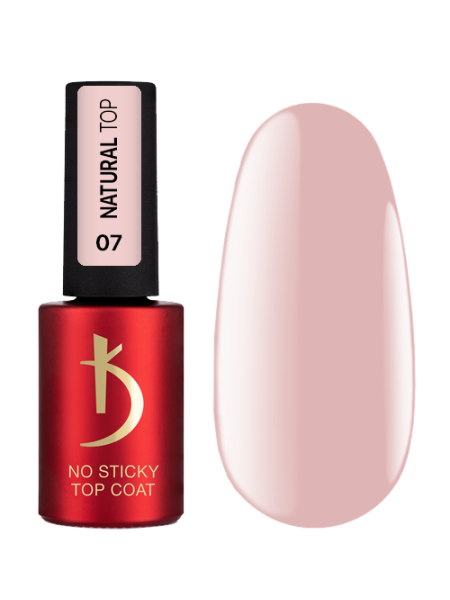 Верхнее покрытие для гель-лака без дисперсионного слоя, 7 мл - Natural Top 7, No Sticky Top Coat Kodi professional