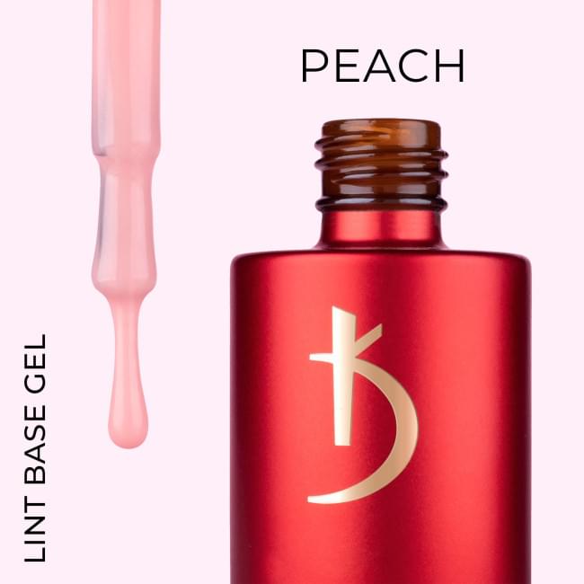 Lint base gel "Peach", 15 мл 