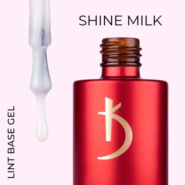 Lint base gel "Shine Milk", 12мл. 