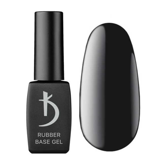Черная каучуковая база основа, 8 мл - Black Rubber Base Gel Kodi professional 