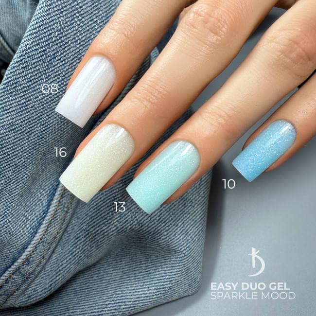Профессиональная акрилово-гелевая система Easy Duo Gel Sparkle mood №08, 30 г