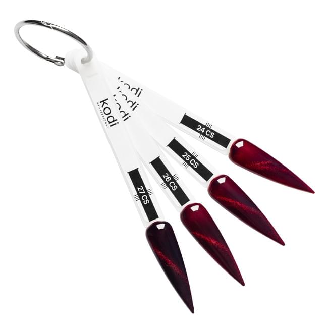 Палитра оттенков гель-лаков коллекции Cherry Cat Eye (4 типсы) Палитра оттенков гель-лаков коллекции Cherry Cat Eye (4 типсы)