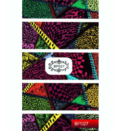 Наклейки для нігтів (стікери) Nail Art Sticker BP 027