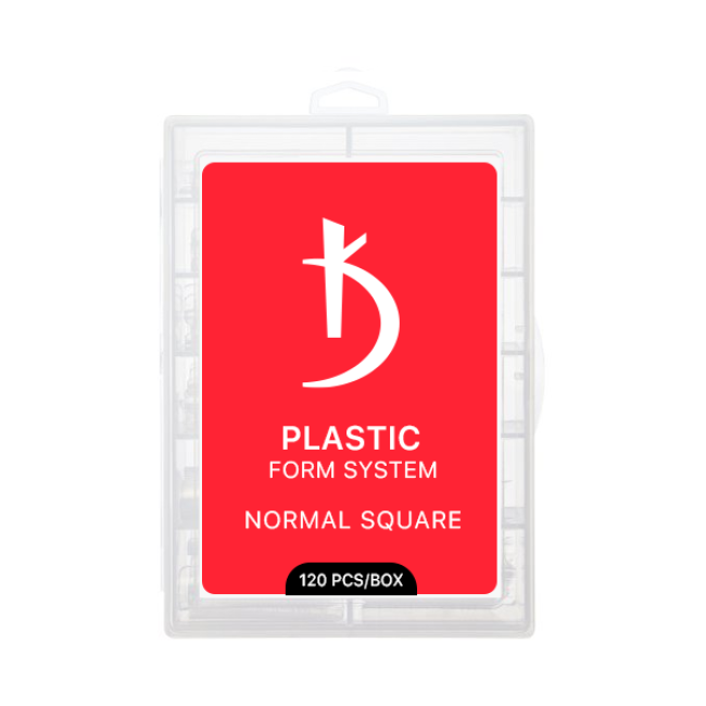 Верхние пластиковые формы для моделирования ногтей Normal Square (120 шт./уп.)