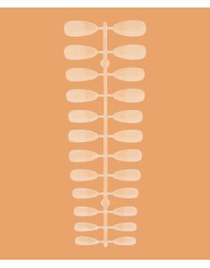 Гелевые типсы для наращивания MEDIUM ALMOND (240 шт/уп)