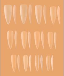 Пластикові типси для нарощування EXTRA LONG STILETTO (240 шт/уп)