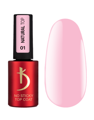 Верхнє покриття для гель-лаку без дисперсійного шару, 7 мл - Natural Top 1, No Sticky Top Coat Kodi professional