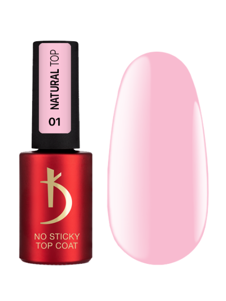 Верхнее покрытие для гель-лака без дисперсионного слоя, 7 мл - Natural Top 1, No Sticky Top Coat Kodi professional