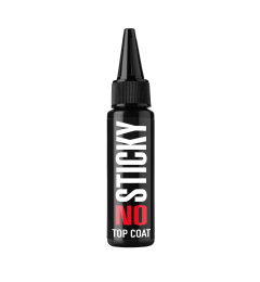 Верхнє покриття для гель-лаку No Sticky Top Coat без дисперсійного шару з тонким носиком, 30 мл