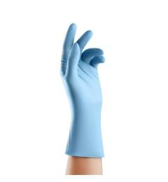 Рукавички нітрилові непудровані Medicom (розмір М, блакитні)