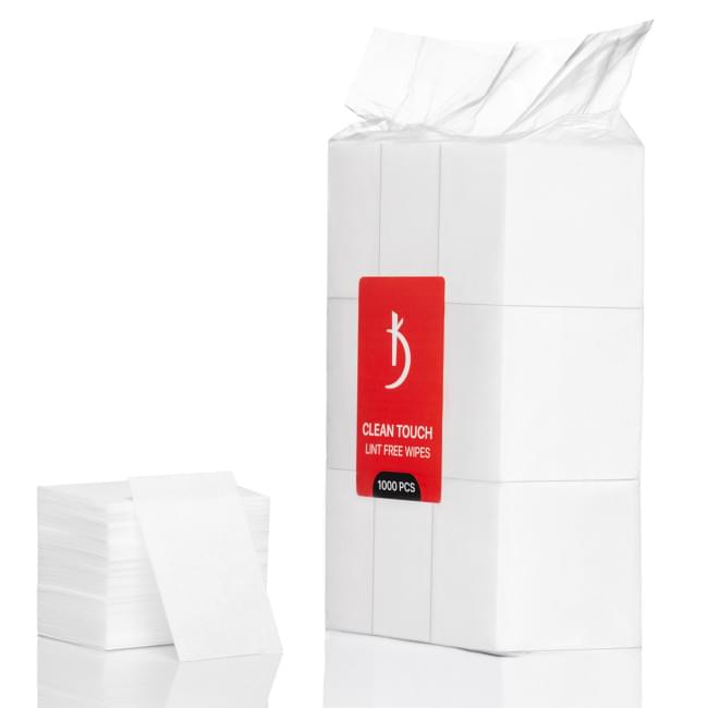 Сухие безворсовые салфетки Clean Touch Lint free Wipes (1000 шт./уп).