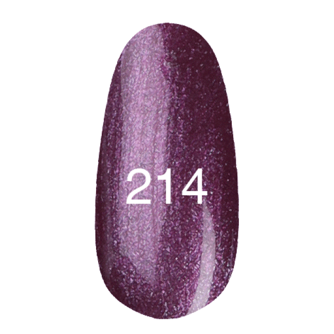 Гель-лак № 214 Насичено-ліловий (С перламутром)