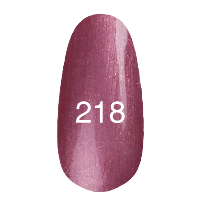 Гель-лак № 218 Рожевий джаз перламутровий (С перламутром і золотим мікроблеском)