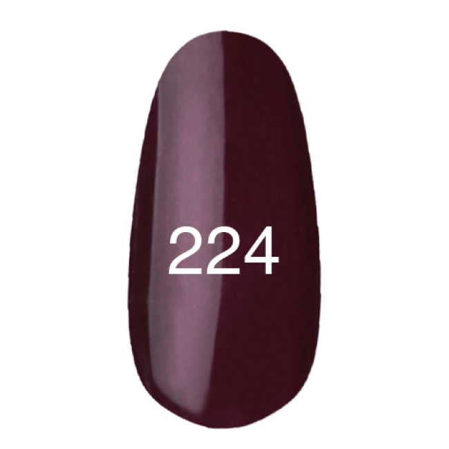 Гель-лак № 224 Бордо перламутровий (С перламутром) 12 мл.