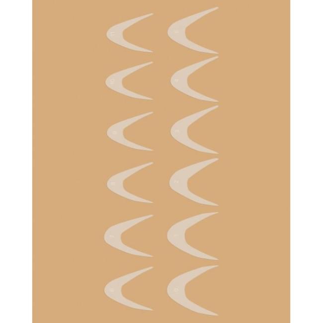 Молды трафареты для френча на верхних формах Universal (12 шт/набор)