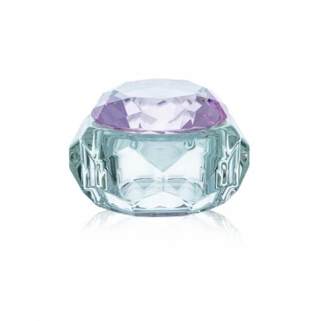 Стеклянная чаша с розовой крышкой, 30 мл Стеклянная чаша с розовой крышкой, 30 мл