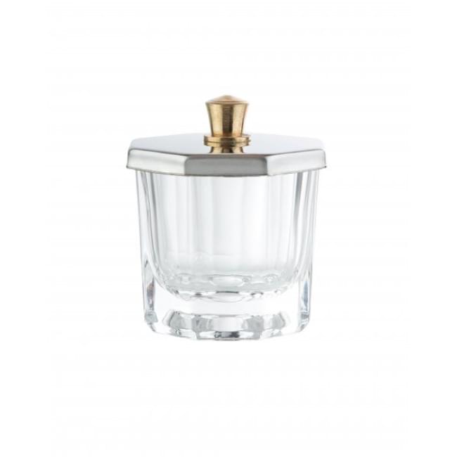 Скляна чаша з металічною кришкою, 10 мл Скляна чаша з металічною кришкою, 10 мл