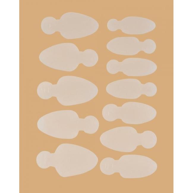 Молды трафареты для френча на верхних формах Mold Long Oval (12 шт/набор)