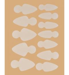 Молды трафареты для френча на верхних формах Mold Short Oval (12 шт/набор)