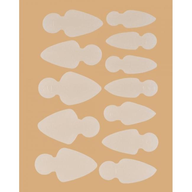 Молды трафареты для френча на верхних формах Mold Short Oval (12 шт/набор)
