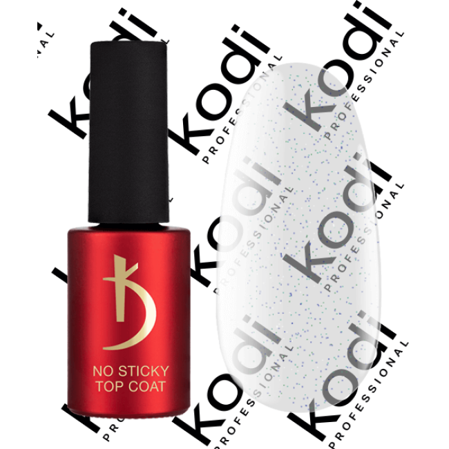 Верхнє покриття для гель-лаку без дисперсійного шару, 7 мл - ART 10, No Sticky Top Coat Kodi professional