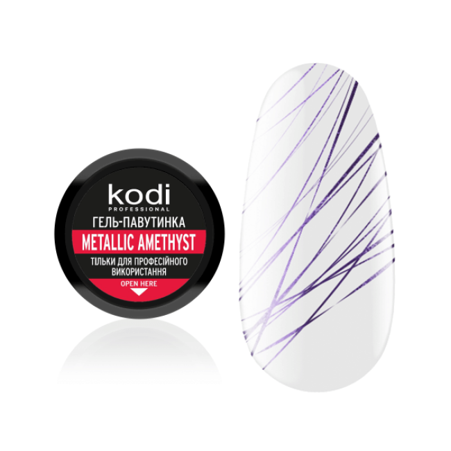 Гель-паутинка для ногтей Spider gel Kodi Professional Metallic Amethyst, 4 мл