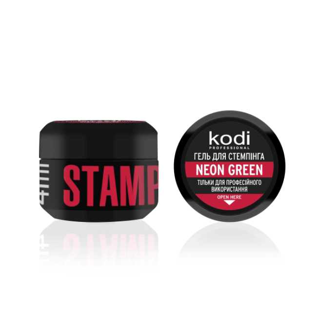 Гель для стемпинга Stamping Gel Neon Green, 4 мл