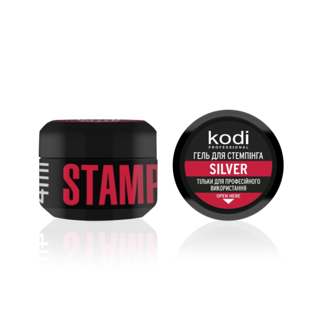 Гель для стемпінгу Stamping Gel Silver, 4 мл