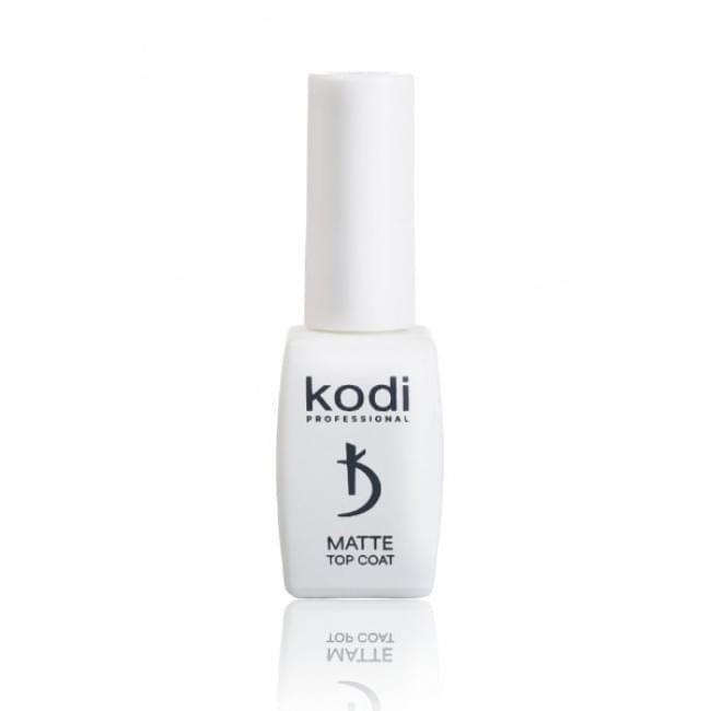 Матовое верхнее покрытие топ/финиш для гель-лака, 8 мл - Matte Top Coat Velour Kodi professional 