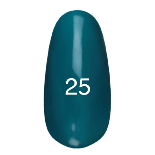 Гель-лак № 25 (темно-бірюзовий, емаль) 12 мл.