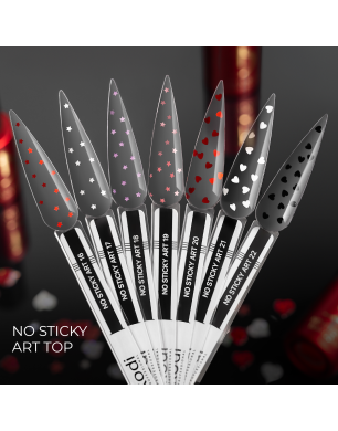 Верхнее покрытие для гель-лака без дисперсионного слоя, 7 мл — ART 22, No Sticky Top Coat Kodi professional