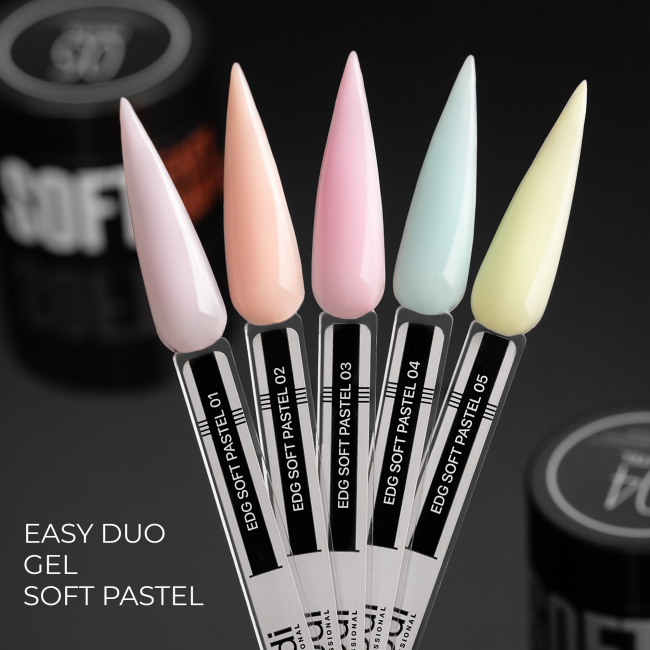 Профессиональная акрилово-гелевая система Easy duo gel Soft Pastel 05, 14 г
