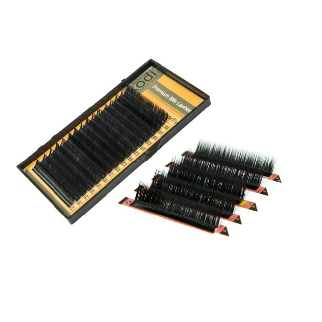 Ресницы L 0,15 (16 рядов: 9-1/10-4/11-4/12-5/13-2 mm), упаковка Butterfly  Ресницы L 0,15 (16 рядов: 9-1/10-4/11-4/12-5/13-2 mm), упаковка Butterfly