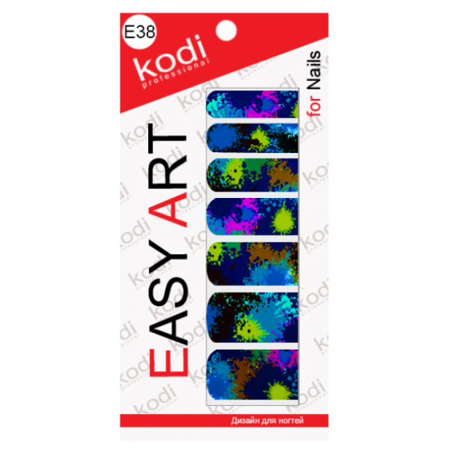 Слайдери для нігтів (фотодизайн) Easy Art E38