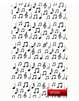 Наклейки для ногтей (стикеры) Nail Art Stickers SP 008 (черный)